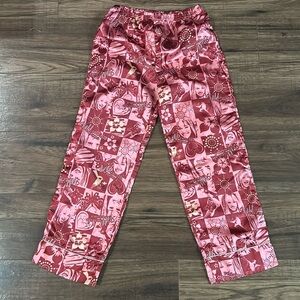 Hanna Montana Santa Pj Pants Sz 7-8